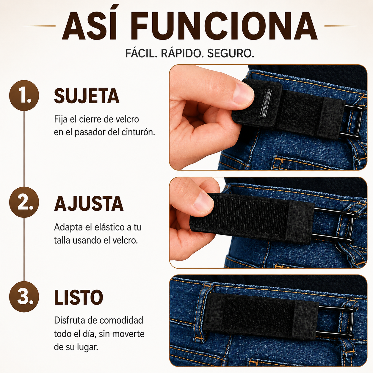Áureo Cinturón sin Hebilla